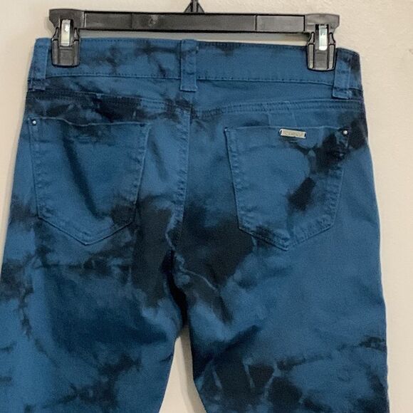H & G | Juniors Blue AND Black Marble Skinny Denim Casual Jeans Pants Size 3 - Picture 2 of 7